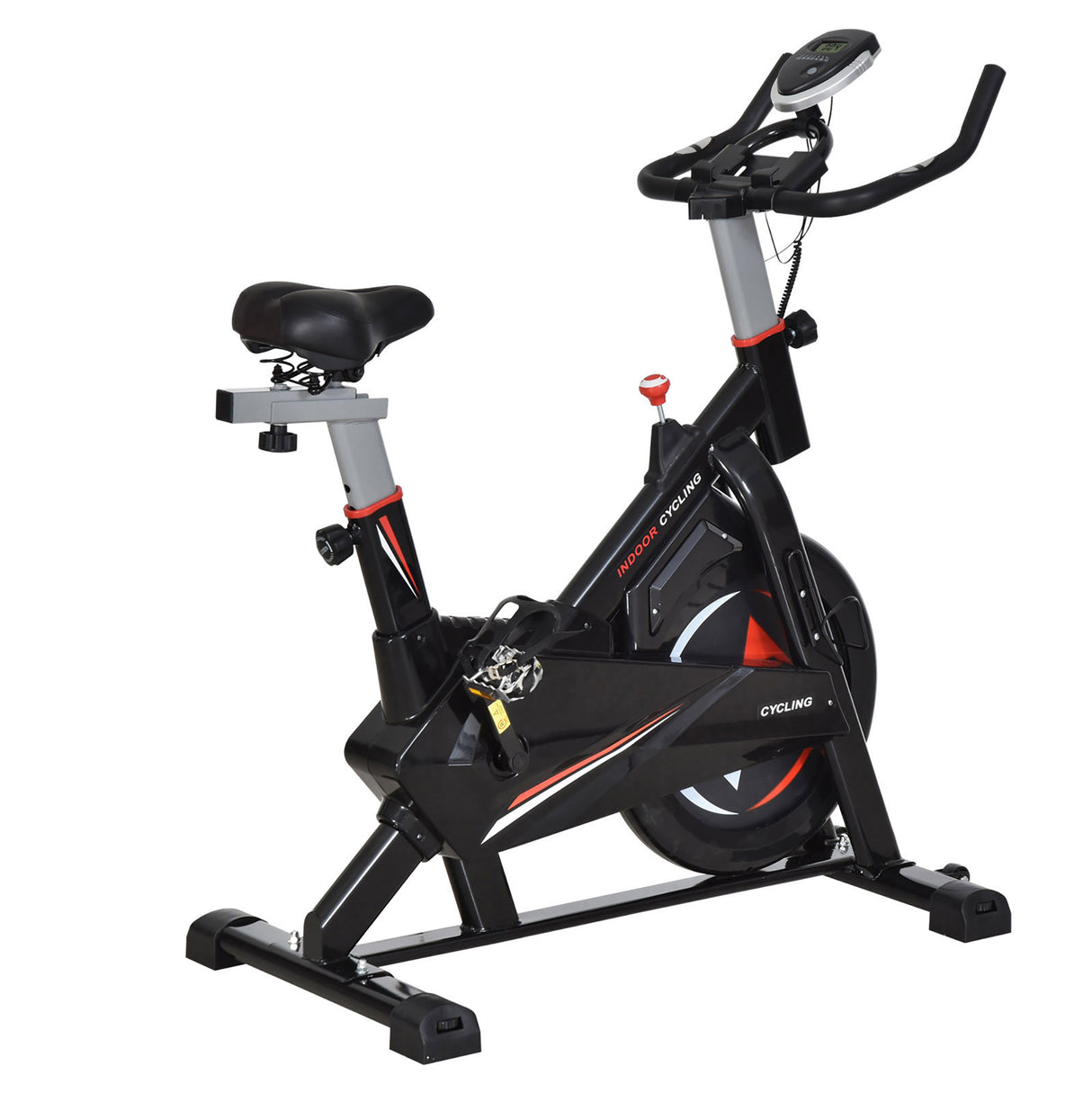 easycomfort easycomfort cyclette per allenamento cardio trainer con monitor lcd in acciaio nero ean 8055776913803