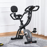 easycomfort easycomfort cyclette pieghevole con schienale bande elastiche e display lcd grigia ean 8054144138831