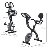 easycomfort easycomfort cyclette pieghevole con schienale bande elastiche e display lcd grigia ean 8054144138831