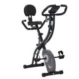 easycomfort easycomfort cyclette pieghevole con schienale bande elastiche e display lcd grigia ean 8054144138831
