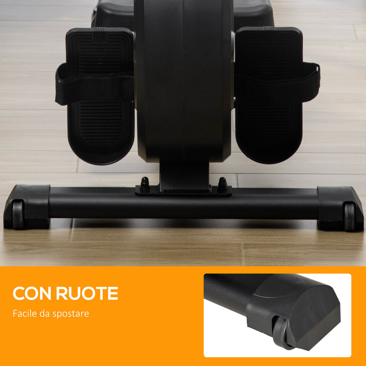 easycomfort easycomfort vogatore magnetico pieghevole per allenamento a casa volano regolabile su 8 livelli e monitor lcd 185x58x57cm nero