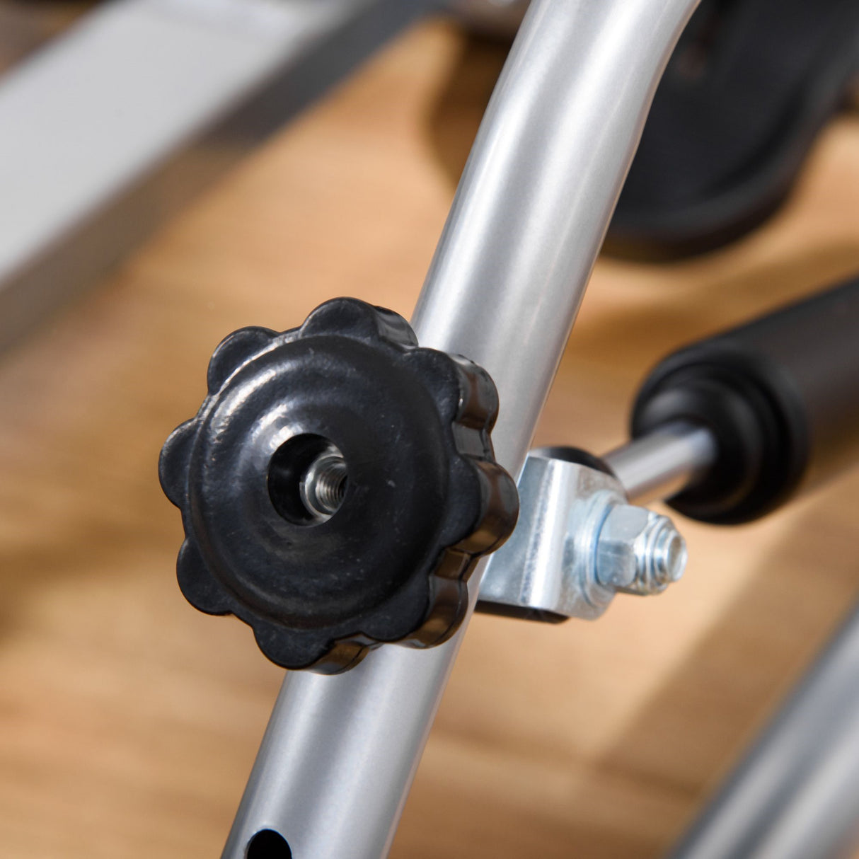 easycomfort easycomfort vogatore pieghevole 4 livelli di resistenza e display acciaio e abs 129x70x70 cm