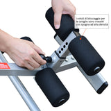 easycomfort easycomfort panca a inversione gravitazionale professionale imbottita tavola di inversione in acciaio 65x112 142x126cm ean 8054144135885