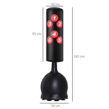 easycomfort easycomfort sacco da boxe da terra sacco da pugile per adulti e bambini fit boxe arti marziali 50x50x165cm