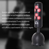 easycomfort easycomfort sacco da boxe da terra sacco da pugile per adulti e bambini fit boxe arti marziali 50x50x165cm