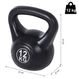 easycomfort easycomfort kettlebell 12 kg per allenamento cross training nero ean 8054111840026