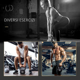 easycomfort easycomfort kettlebell 12 kg per allenamento cross training nero ean 8054111840026