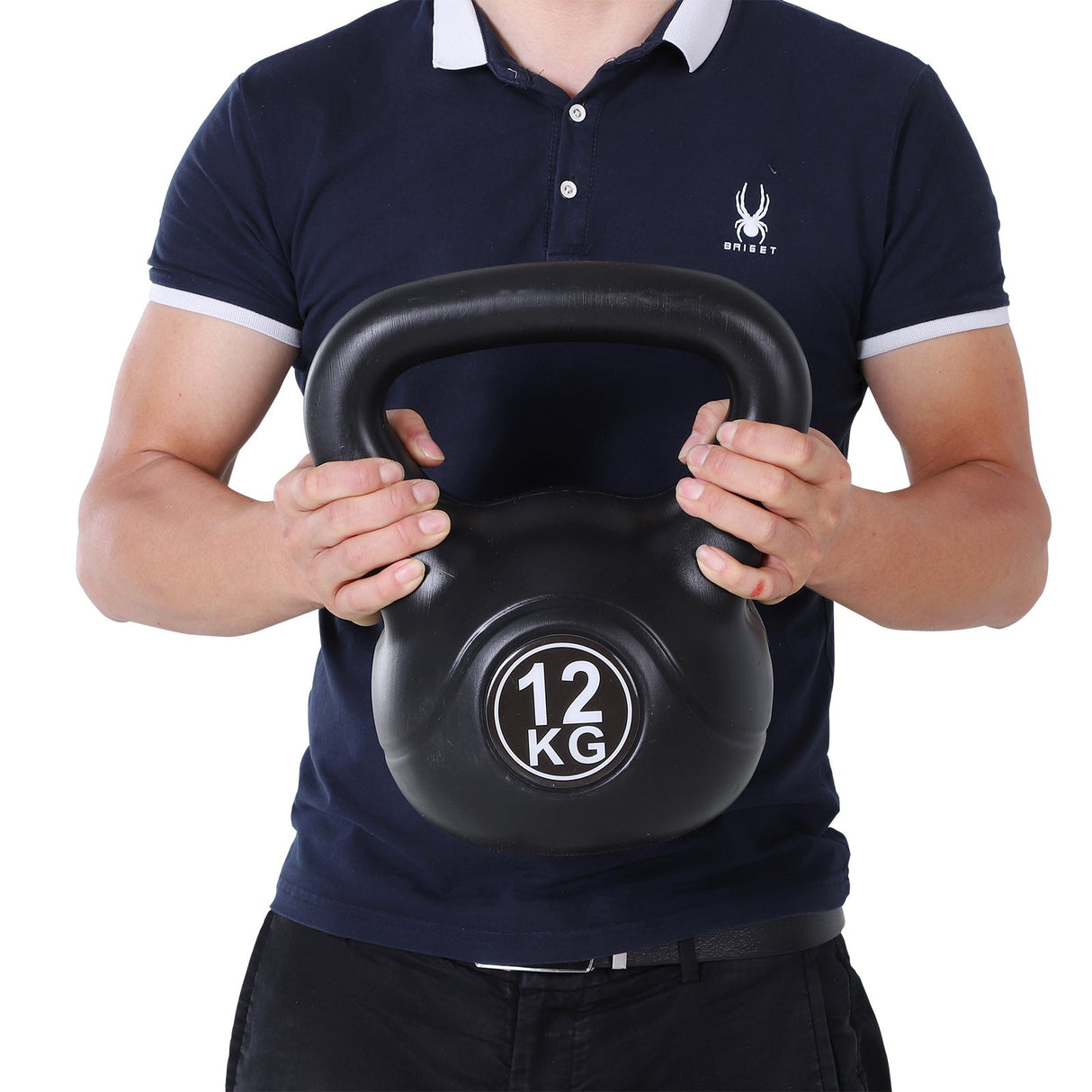 easycomfort easycomfort kettlebell 12 kg per allenamento cross training nero ean 8054111840026