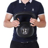 easycomfort easycomfort kettlebell 12 kg per allenamento cross training nero ean 8054111840026