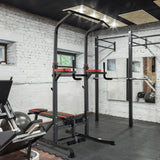 easycomfort easycomfort stazione di allenamento pieghevole multifunzionale in acciaio rosso e nero ean 8054111849555