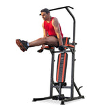 easycomfort easycomfort stazione di allenamento pieghevole multifunzionale in acciaio rosso e nero ean 8054111849555