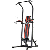 easycomfort easycomfort stazione di allenamento pieghevole multifunzionale in acciaio rosso e nero ean 8054111849555