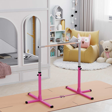 easycomfort easycomfort sbarra per ginnastica artistica o danza classica regolabile in altezza 92 150cm per bambini max 75 kg rosa ean 8055776912813