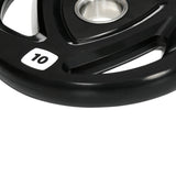 easycomfort easycomfort set di 2 dischi pesi da 10kg in acciaio con rivestimento in gomma per bilanciere