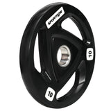 easycomfort easycomfort set di 2 dischi pesi da 10kg in acciaio con rivestimento in gomma per bilanciere