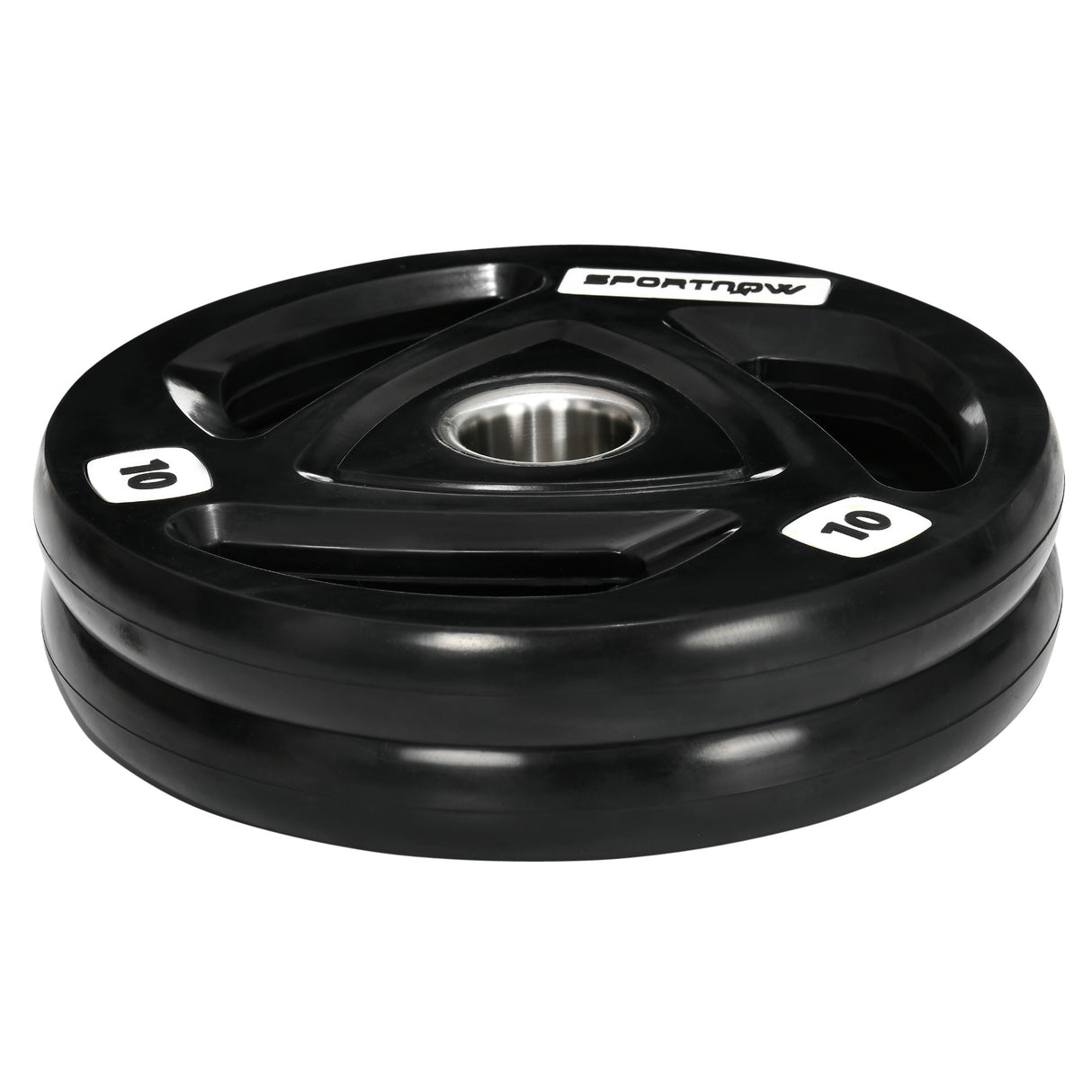 easycomfort easycomfort set di 2 dischi pesi da 10kg in acciaio con rivestimento in gomma per bilanciere