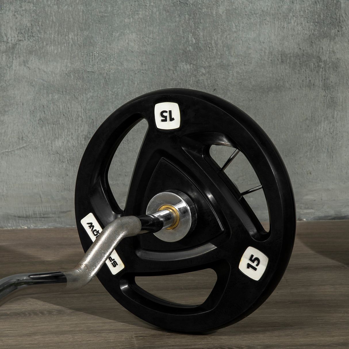 easycomfort easycomfort set di 2 dischi pesi da 15kg in acciaio con rivestimento in gomma per bilanciere