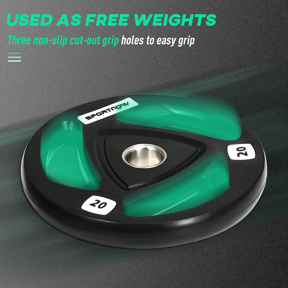 easycomfort easycomfort set di 2 dischi pesi da 20kg in acciaio con rivestimento in gomma per bilanciere