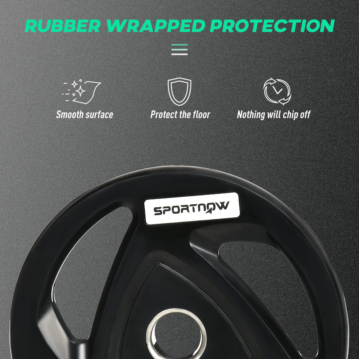 easycomfort easycomfort set di 2 dischi pesi da 20kg in acciaio con rivestimento in gomma per bilanciere