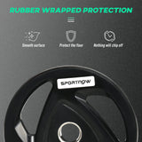 easycomfort easycomfort set di 2 dischi pesi da 20kg in acciaio con rivestimento in gomma per bilanciere