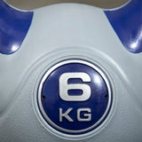 easycomfort easycomfort kettlebell 6kg con rivestimento morbido e base piatta in pu e sabbia 20x13x22cm viola