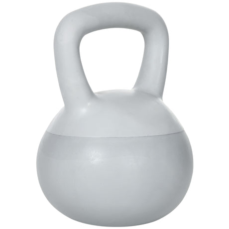 easycomfort easycomfort kettlebell 4kg in pvc e sabbia metallica per allenamento spalle e bicipiti 19x19x26 cm grigio