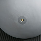 easycomfort easycomfort kettlebell 8kg in pvc e sabbia metallica per allenamento spalle e bicipiti 22x22x29 cm grigio