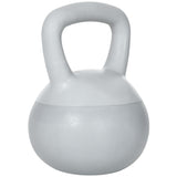 easycomfort easycomfort kettlebell 8kg in pvc e sabbia metallica per allenamento spalle e bicipiti 22x22x29 cm grigio