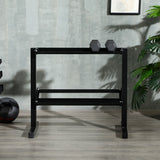 easycomfort easycomfort porta pesi con 2 ripiani in acciaio per palestra casa e ufficio 92 5x50 5x80 5cm nero