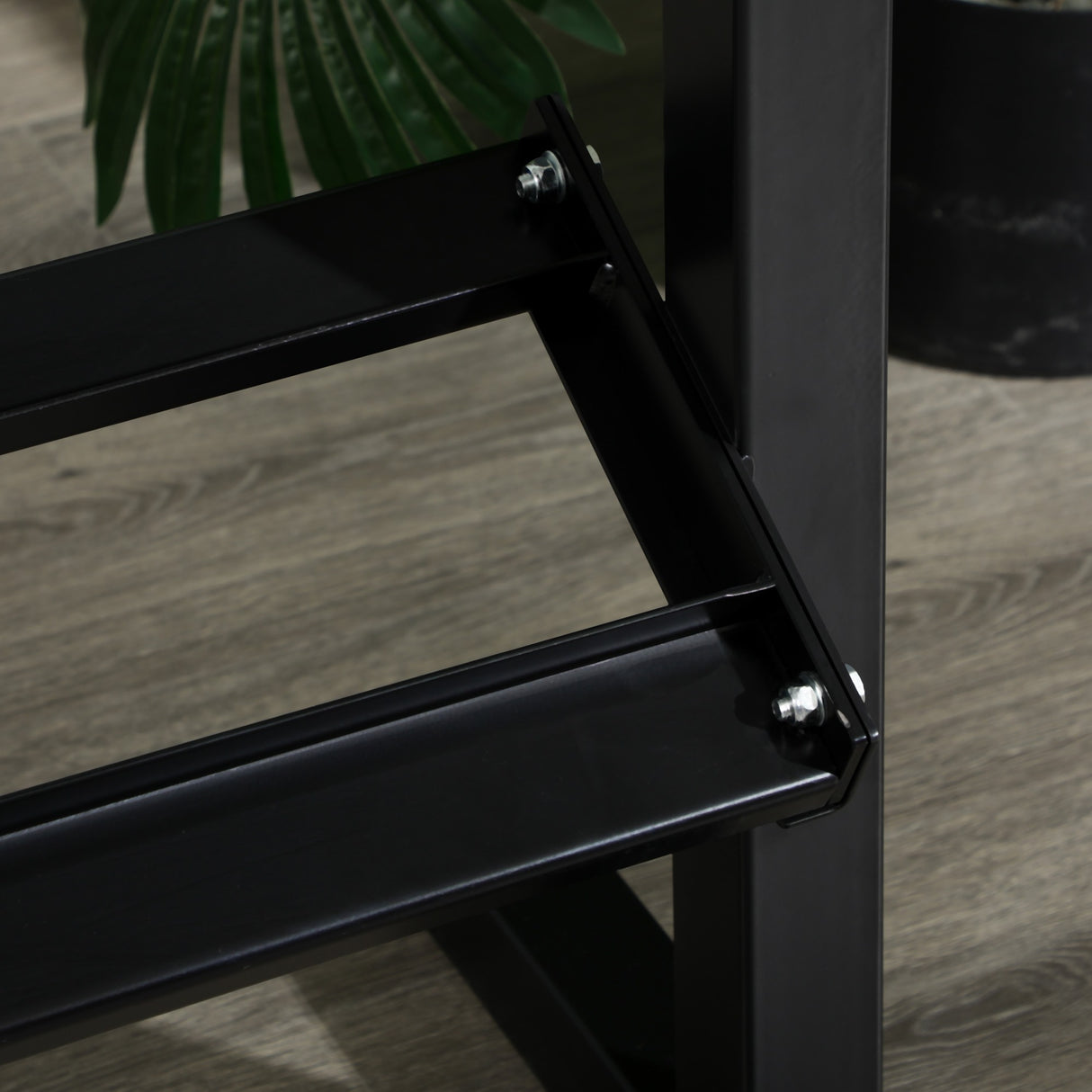 easycomfort easycomfort porta pesi con 2 ripiani in acciaio per palestra casa e ufficio 92 5x50 5x80 5cm nero