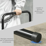 easycomfort easycomfort barra per dip in acciaio ad altezza regolabile con 6 lunghezze regolabili 90 102x65x80 90 cm nera