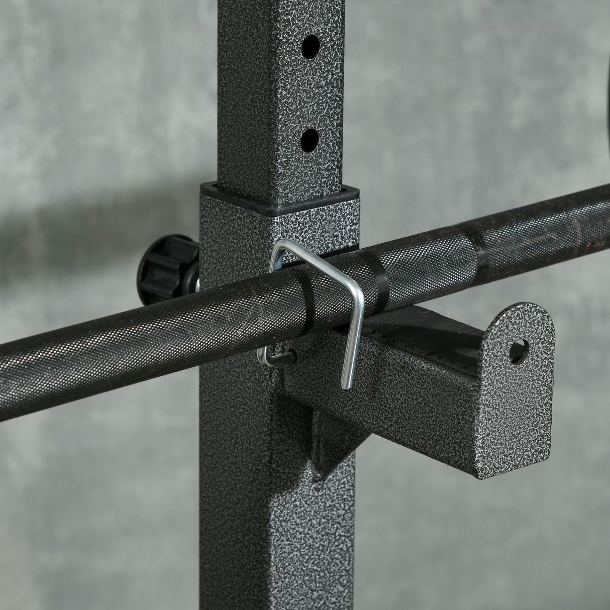 easycomfort easycomfort supporto per bilanciere con altezza e larghezza regolabili in acciaio ed eva 60 87x65x121 158cm nero