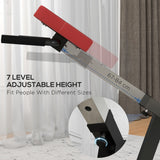 easycomfort easycomfort sedia romana ad altezza regolabile con imbottitura spessa in acciaio e pu 126x70x67 84 cm nera