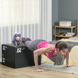 easycomfort easycomfort plyo box 3 in1 a 3 altezze jumping box pliometrico capacita 120kg 75x51x61cm nero