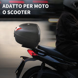 easycomfort easycomfort baule porta casco per moto 48l con 2 chiavi in pp nero 59 x 43 x 33cm ean 8054111843515