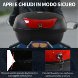 easycomfort easycomfort baule porta casco per moto 48l con 2 chiavi in pp nero 59 x 43 x 33cm ean 8054111843515