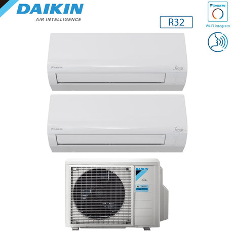 daikin climatizzatore condizionatore daikin dual split inverter serie siesta 1212 con 2amxf50a r 32 wi fi optional 1200012000 ean 8059657008985