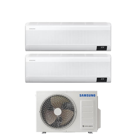 samsung climatizzatore condizionatore samsung dual split inverter serie windfree avant 77 btu con aj050txj2kg r 32 wi fi integrato 70007000 novita ean 8055776917436