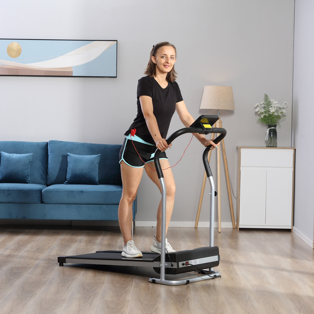 easycomfort easycomfort tapis roulant elettrico e tapirulan salvaspazio pieghevole con schermo lcd motore 500w velocita 10kmh ean 8055776912820