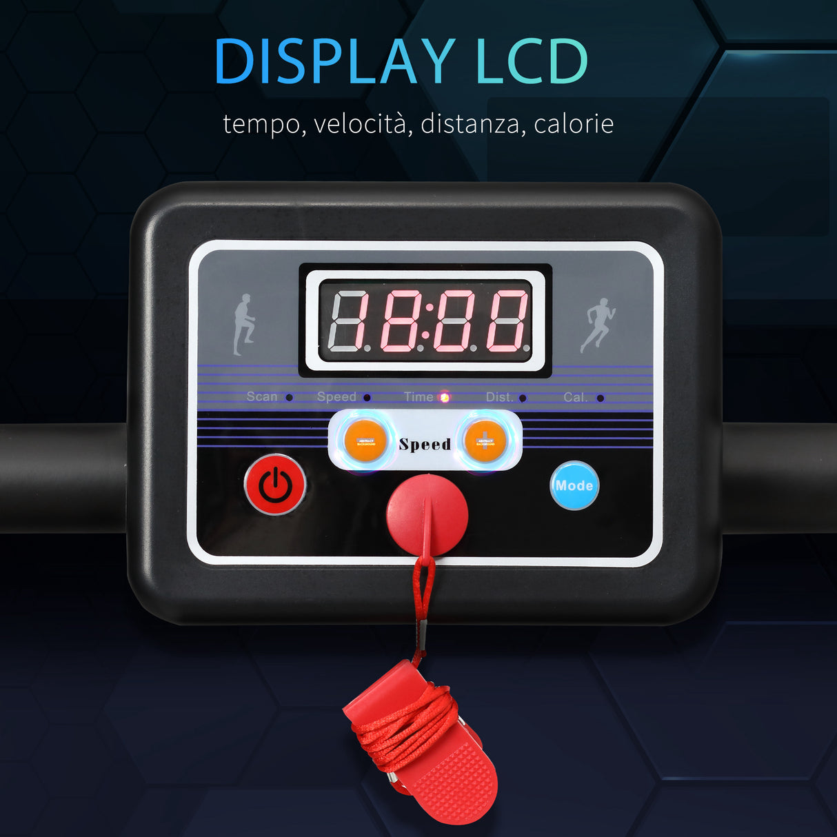 easycomfort easycomfort tapis roulant elettrico e tapirulan salvaspazio pieghevole con schermo lcd motore 500w velocita 10kmh ean 8055776912820