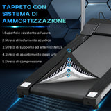 easycomfort easycomfort tapis roulant elettrico e tapirulan salvaspazio pieghevole con schermo lcd motore 500w velocita 10kmh ean 8055776912820
