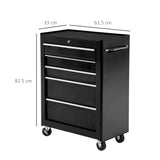 easycomfort easycomfort carrello cassettiera porta utensili per officina nero 61.5x33x85cm ean 8054144137582