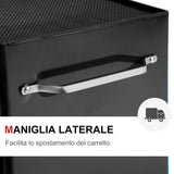easycomfort easycomfort carrello cassettiera porta utensili per officina nero 61.5x33x85cm ean 8054144137582
