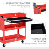 easycomfort easycomfort carrello portautensili da officina rosso 70x35x75.5cm ean 8054144134703