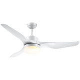easycomfort easycomfort ventilatore da soffitto con luce led a 3 modalita con telecomando 6 velocita 132x40cm
