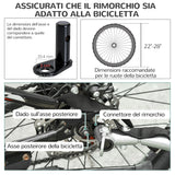 easycomfort easycomfort rimorchio bici per cani azzurro e nero 130x90x110cm ean 8054144136653