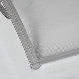 easycomfort easycomfort tettoia in policarbonato anti uv da esterno per porte e finestre 200x80cm