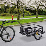 easycomfort easycomfort carrello rimorchio per bicicletta nero 156x72x82cm portata 36kg ean 8054144133515