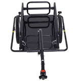 easycomfort easycomfort carrello rimorchio per bicicletta nero 156x72x82cm portata 36kg ean 8054144133515