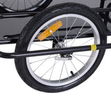 easycomfort easycomfort carrello rimorchio per bicicletta nero 156x72x82cm portata 36kg ean 8054144133515